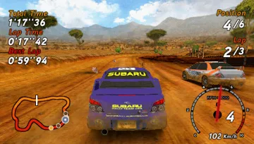 Sega Rally (EU) screen shot game playing